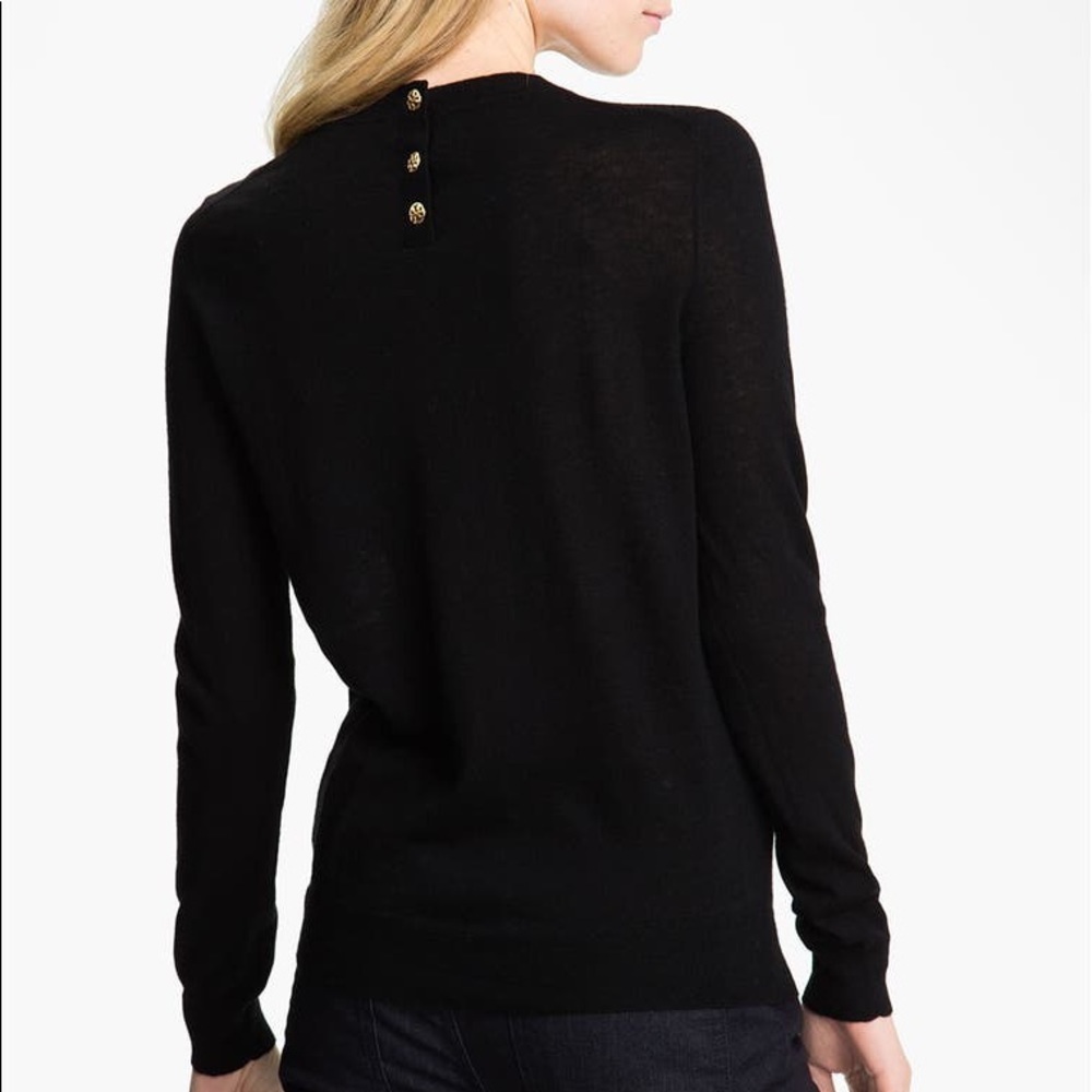 NWT Tory Burch Cashmere Back Collar Botton Sweater​​